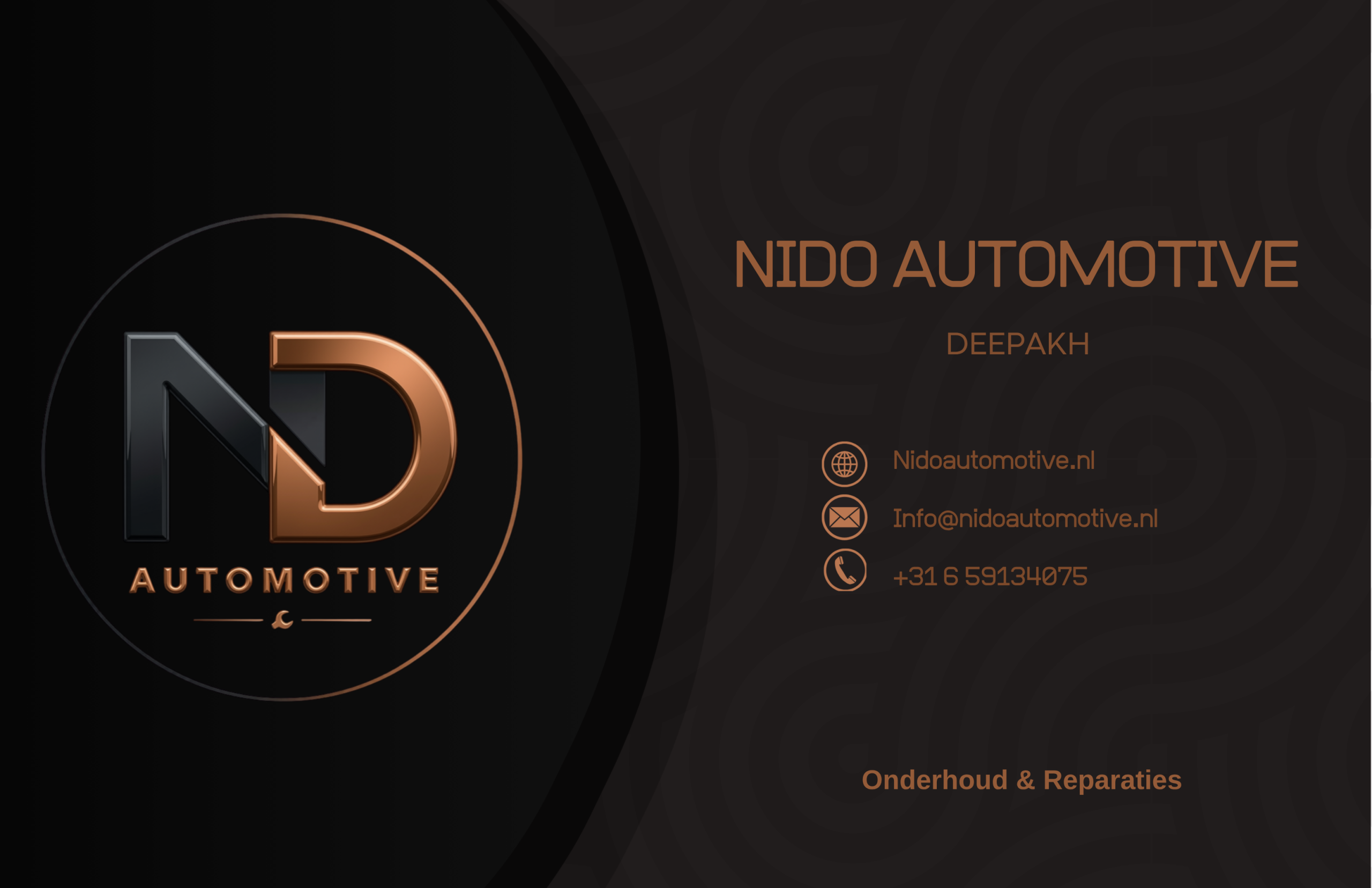 Visitekaartje NIDO AUTOMOTIVE